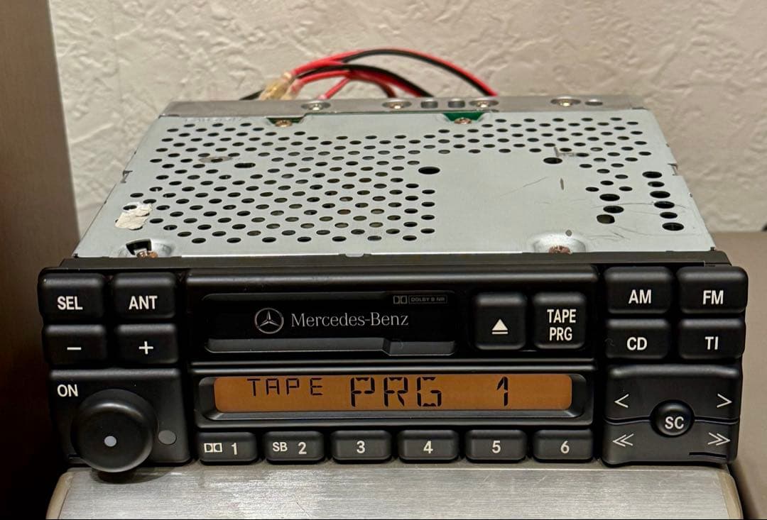 動作確認済整備品！旧車メルセデス純正カーオーディオW124 W140 R129