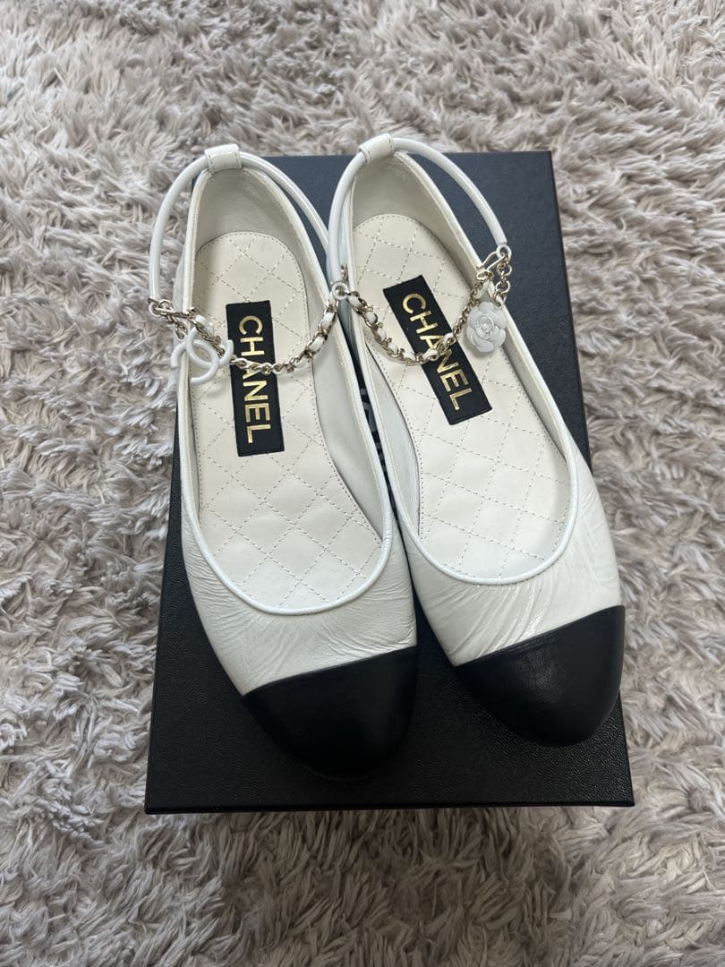 CHANEL シャネル カメリア バレリーナ 34