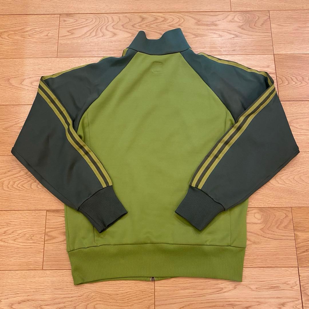 限定価格❗️アディダス 旧ロゴ トラックジャケット ジャージ グリーン L 万国旗