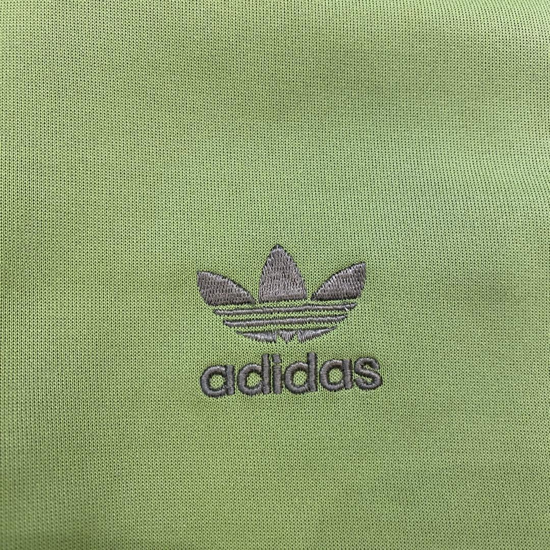 限定価格❗️アディダス 旧ロゴ トラックジャケット ジャージ グリーン L 万国旗