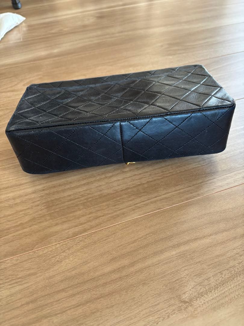 CHANEL マトラッセ　ブラック　チェーンショルダーバッグ