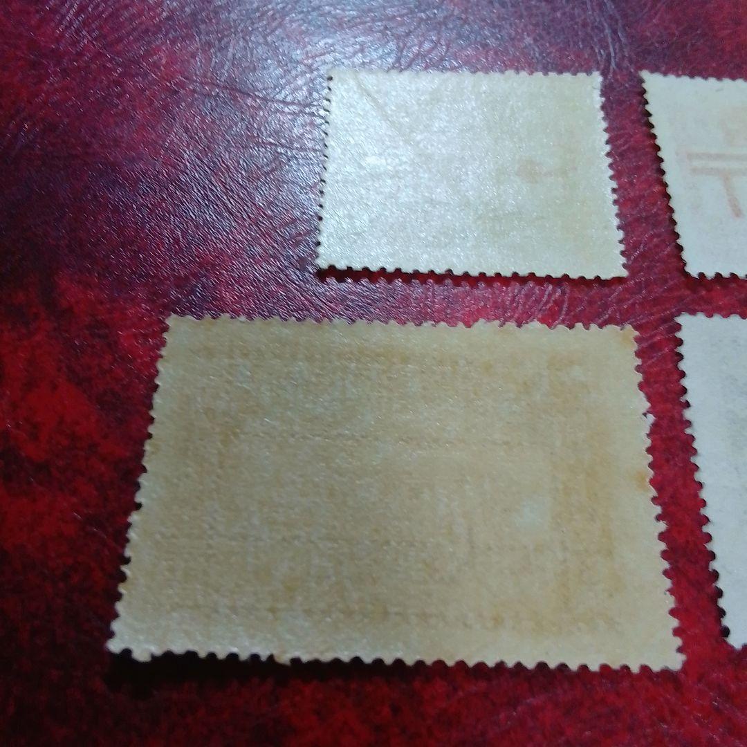 銭単位切手　昭和11年　関東局始政30年記念　3種完　8500円