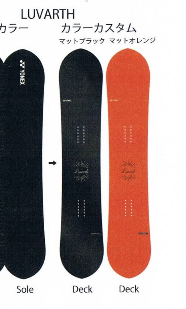 A*M様 YONEX LUVARTH 18-19 155cm 現行ソール 傷あり