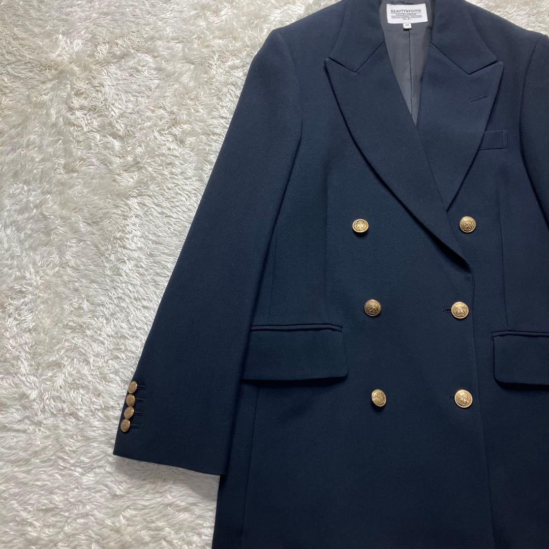 ビューティアンドユース　TRADITIONAL ダブルジャケット 紺ブレ　38