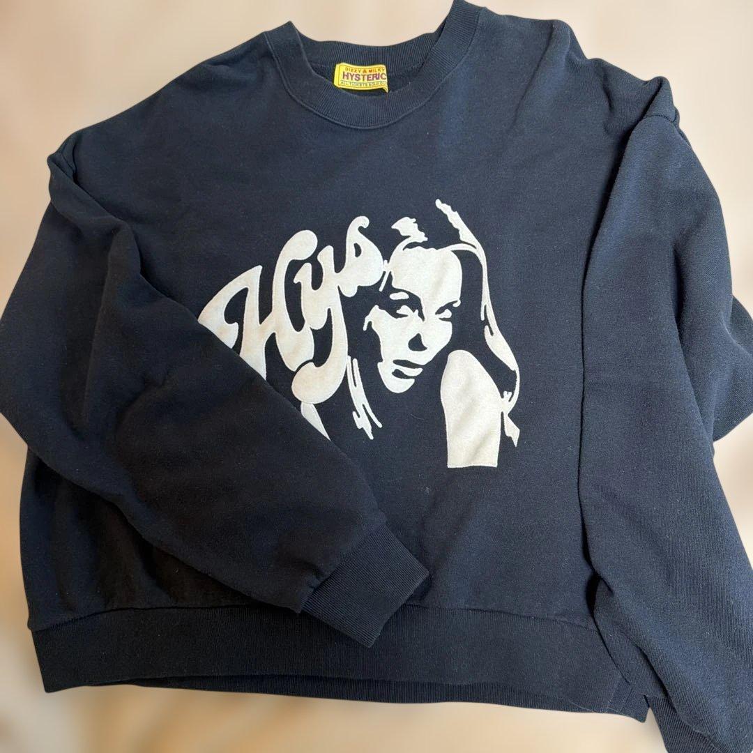 【 HYSTERIC GLAMOUR 】ᖴᖇᗴᗴ ՏIᘔᗴトレーナー黒