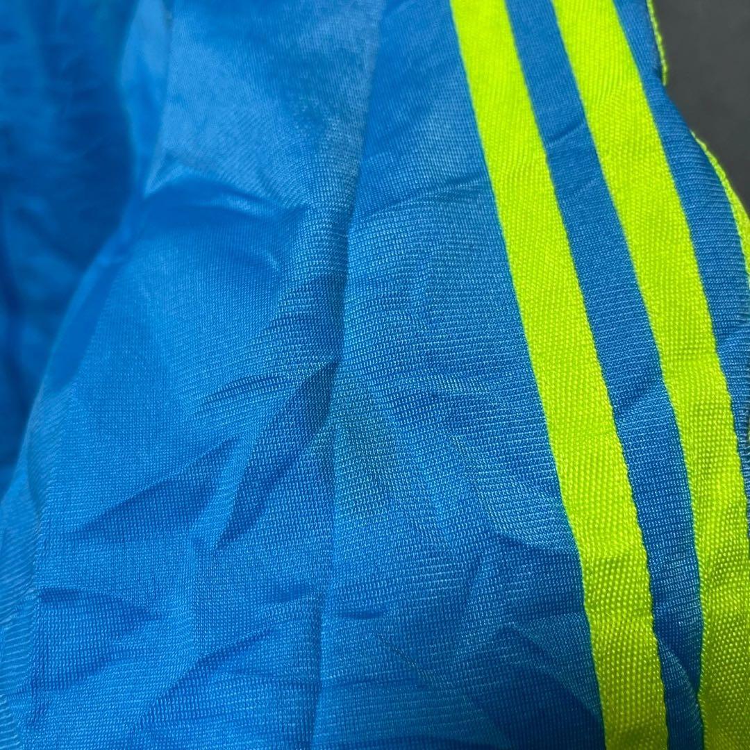 adidas アディダス　蛍光ライン　トラックジャケット ビッグトレフォイルロゴ