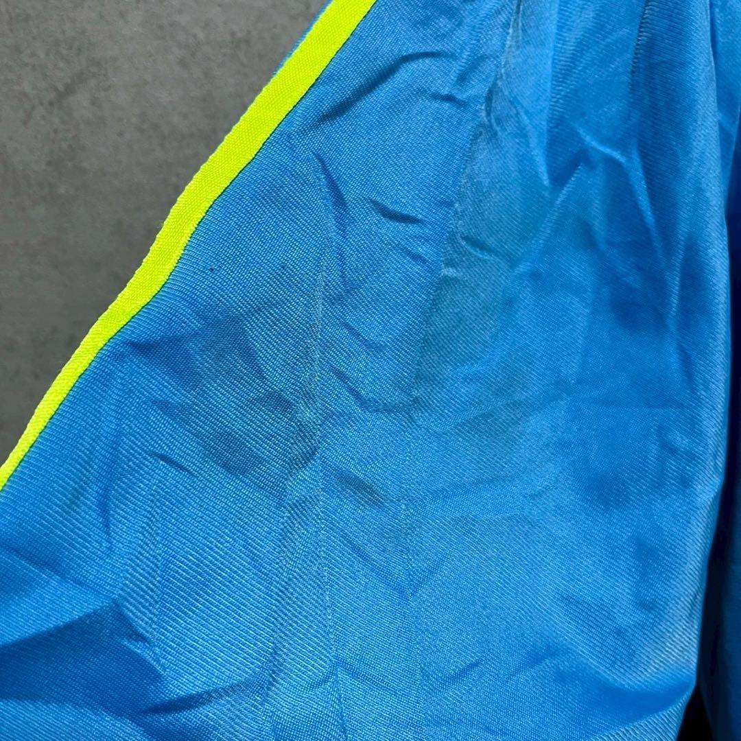 adidas アディダス　蛍光ライン　トラックジャケット ビッグトレフォイルロゴ