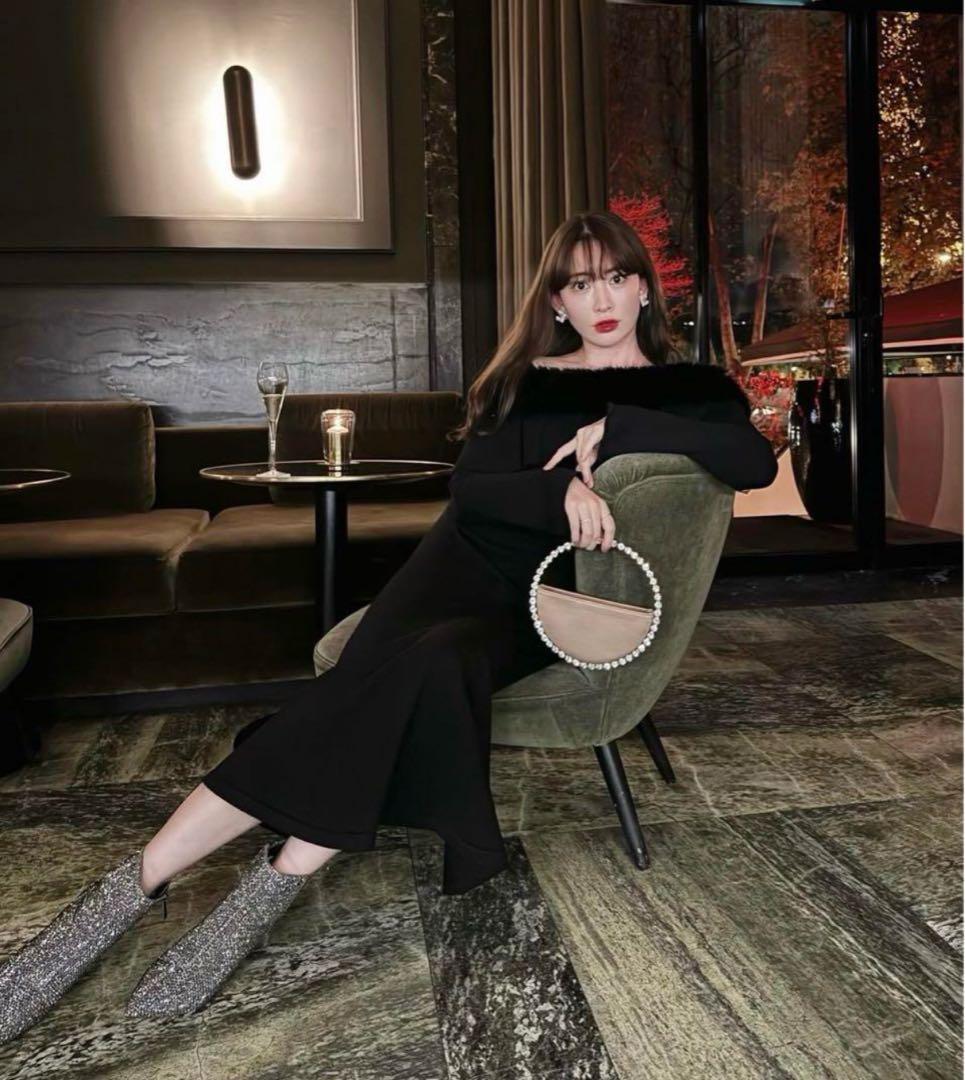 ワンピース herlipto Ritz Faux Fur Mermaid Dress