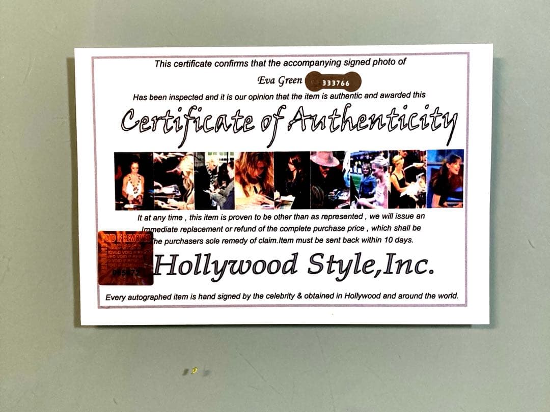 セール中…エヴァ・グリーン直筆サイン入り超 大型写真