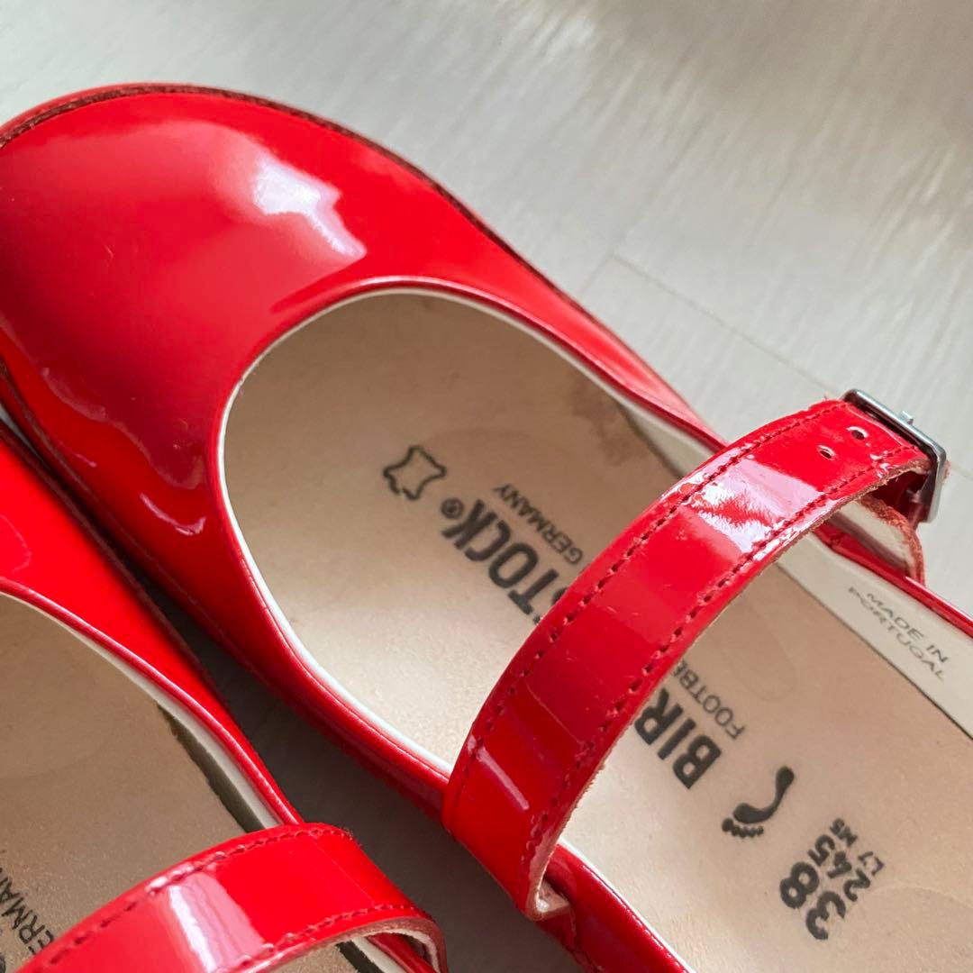 BIRKENSTOCKリズモア エナメル パンプス