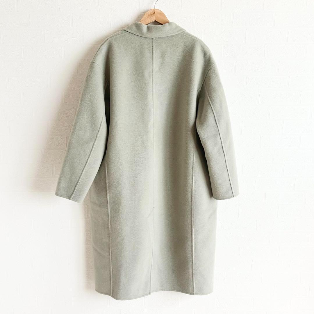 GALERIE VIE ライトメルトンチェスターコート　ライトグリーン