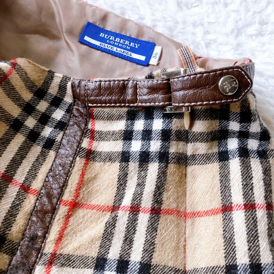 BURBERRY バーバリー プリーツ ミニ丈スカート ノバチェック柄 y2k