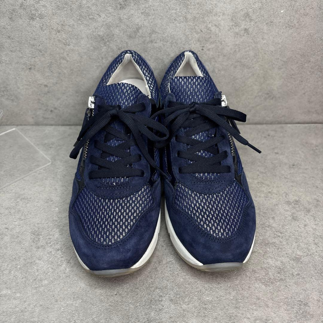 極美品！Gabor ガボール　サイドジップ　厚底　コンフォート　レザースニーカー