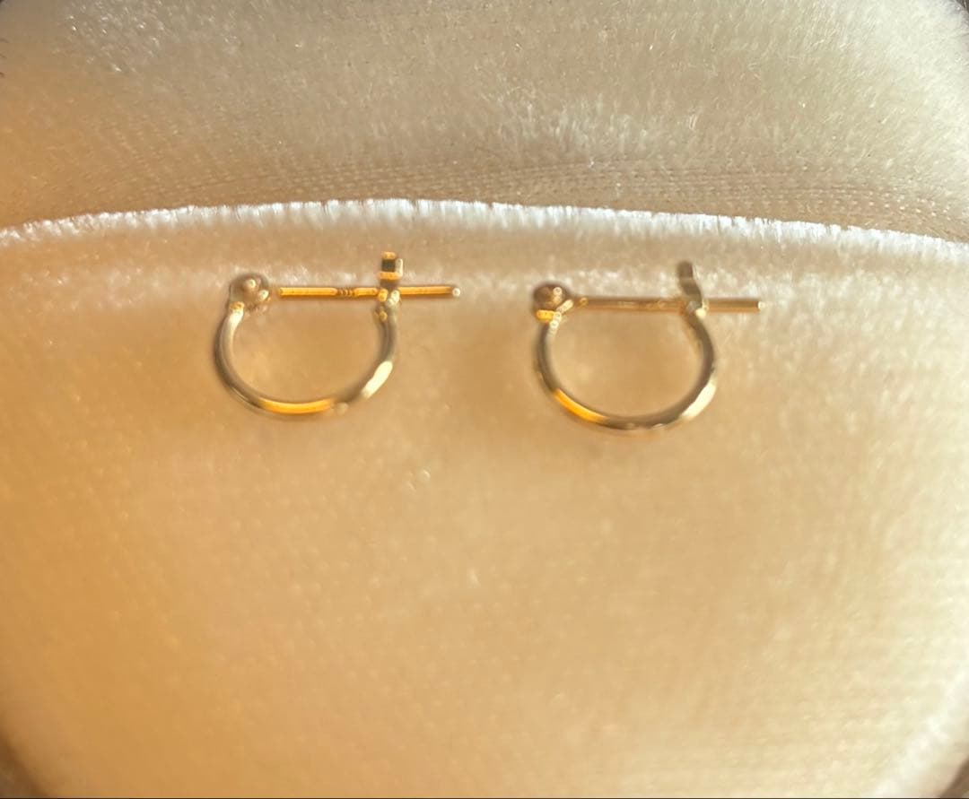 18Kフープピアス