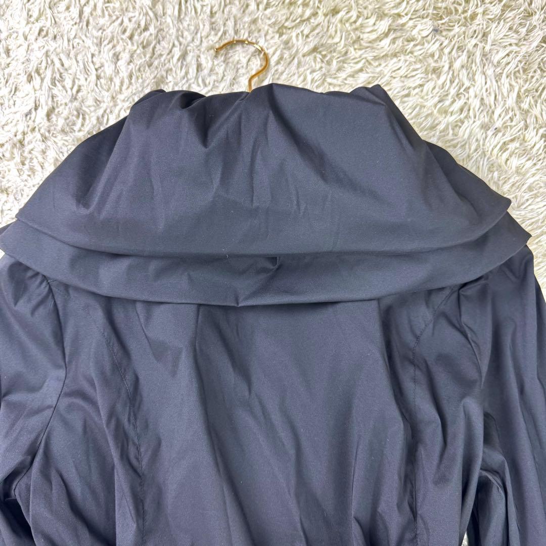 エイココンドウ デザインコート ロング丈 ベルト Aライン ショールカラー