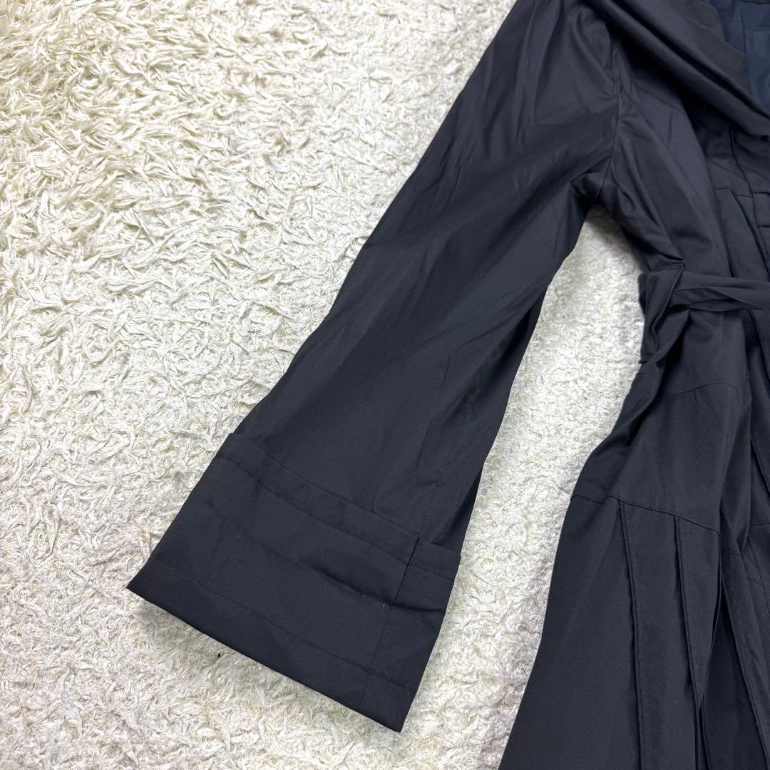 エイココンドウ デザインコート ロング丈 ベルト Aライン ショールカラー