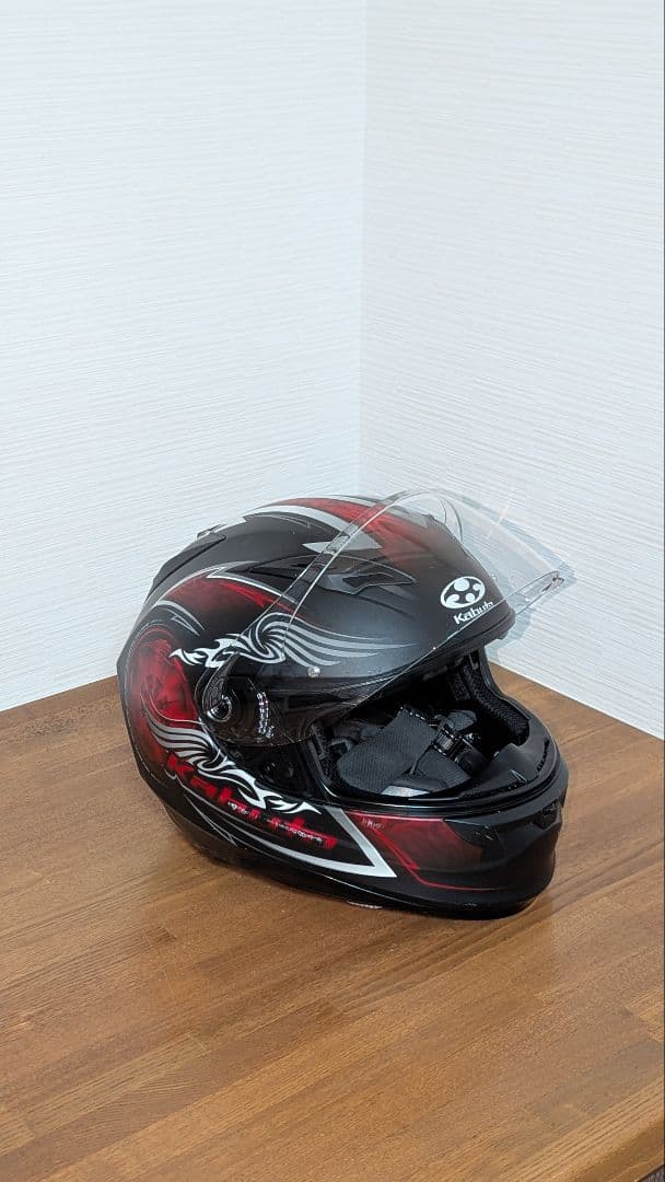 Kabuto フルフェイスヘルメット ブラックレッド