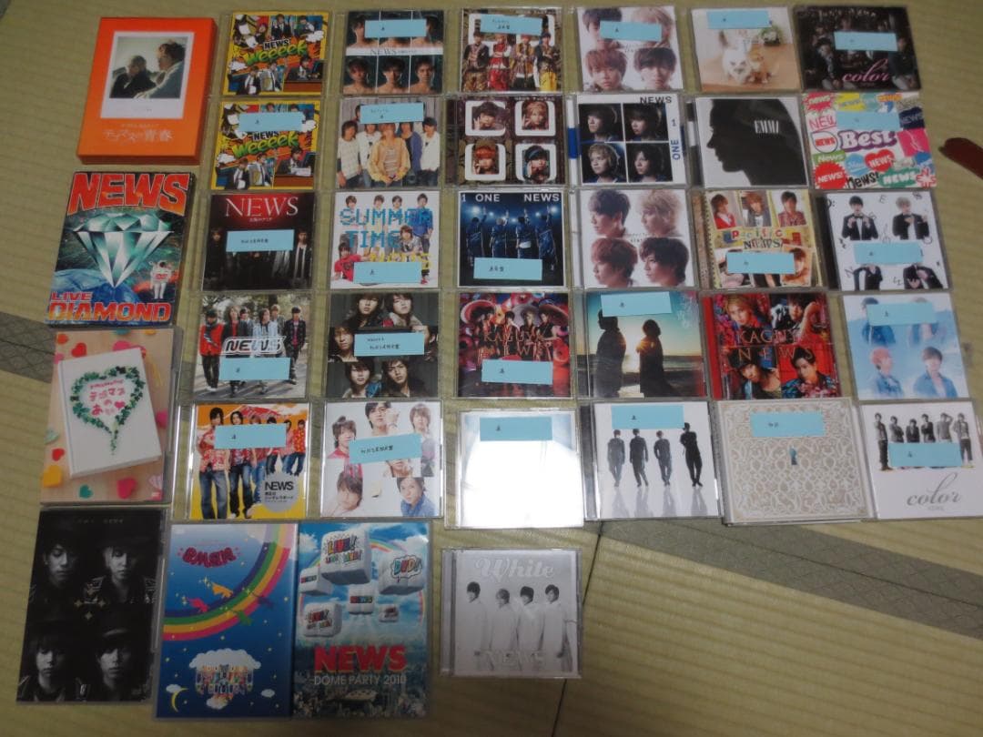 ＮＥＷＳ・テゴマス　ＤＶＤ・ＣＤ計３７点＋クリアファイル１１点　セット