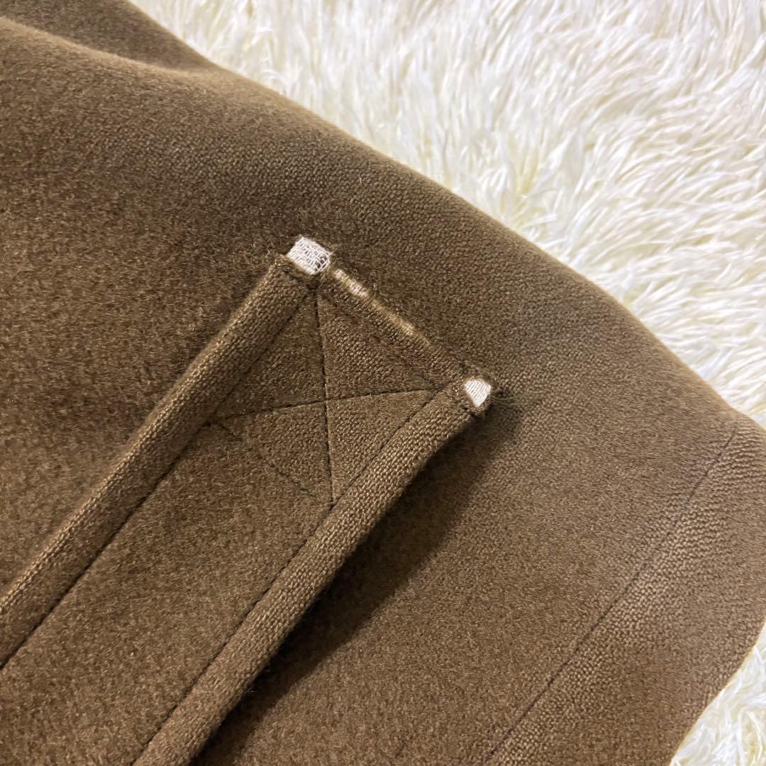 バーバリーズ　レザー　ダッフルコート　本革　キャメル　バーバリー　ロングコート