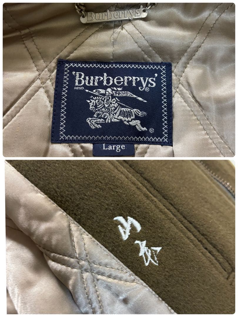 バーバリーズ　レザー　ダッフルコート　本革　キャメル　バーバリー　ロングコート