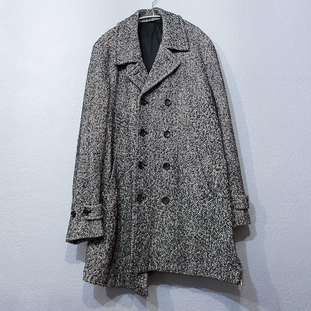 コムデギャルソンオムプリュス ツイードねじれピーコート
