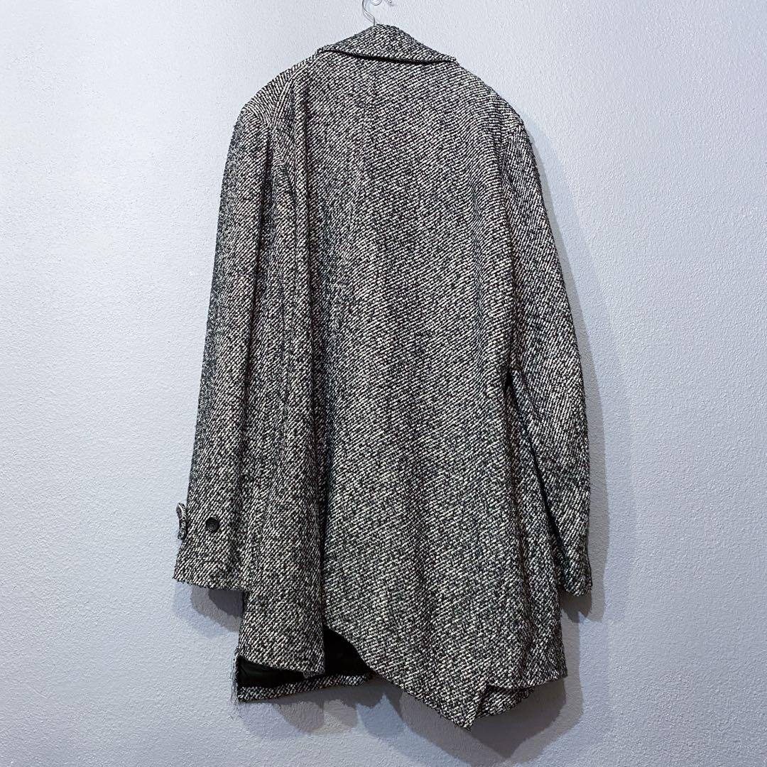 コムデギャルソンオムプリュス ツイードねじれピーコート