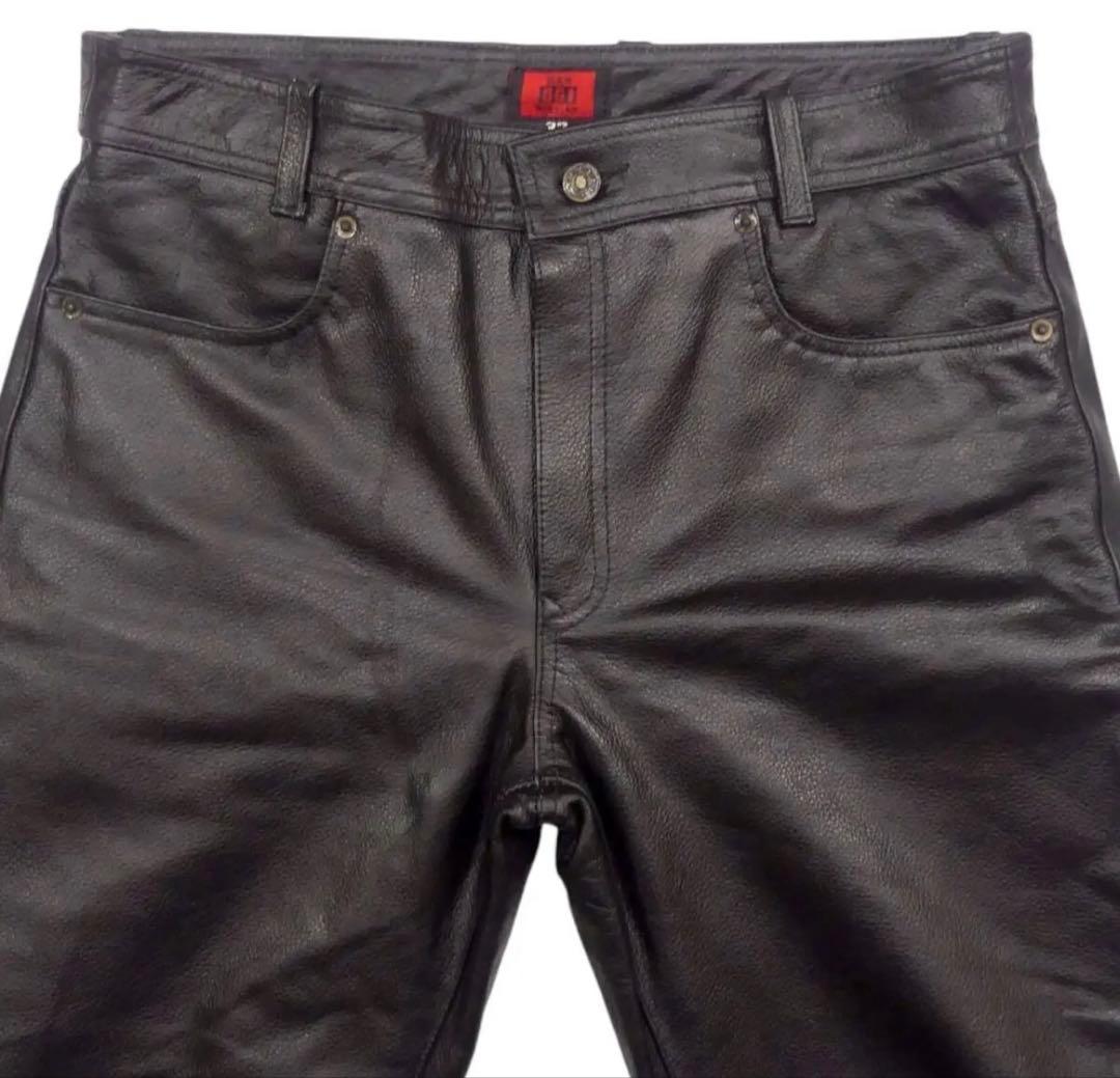 ★S&W★W32 レザーパンツ エスアンドダブル 501