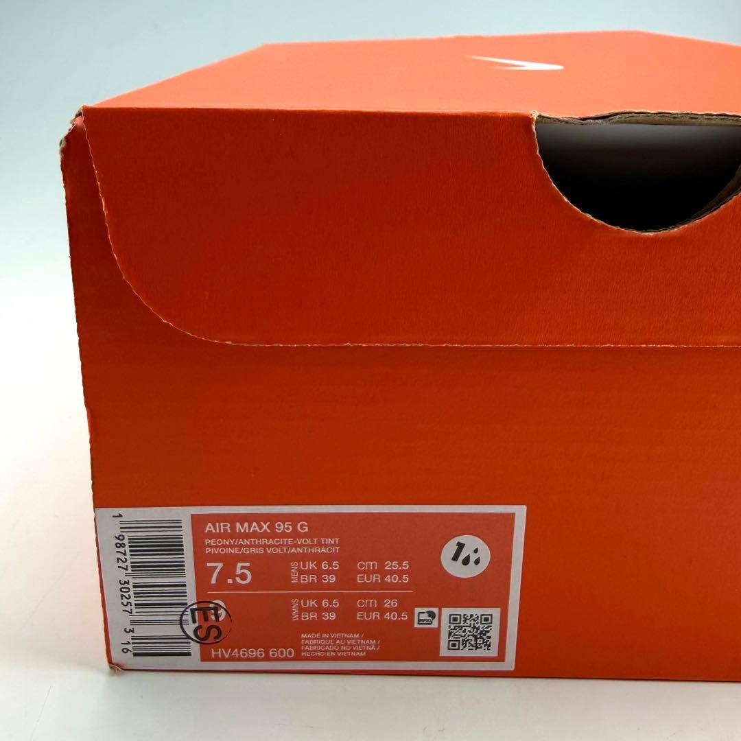 25.5cm ナイキ エアマックス95 ゴルフ \"ピオニー/ボルトティント”