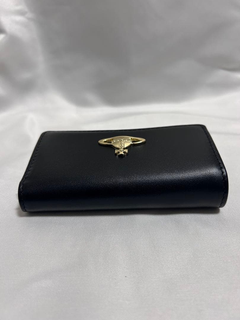 Vivienne Westwoodブラックレザーキーケース ゴールド金具