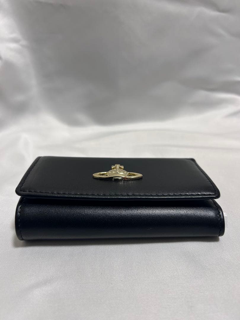 Vivienne Westwoodブラックレザーキーケース ゴールド金具