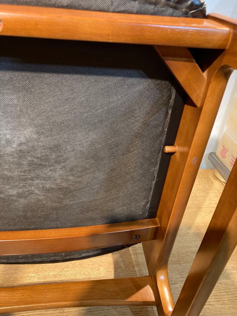 画像30枚 変形有 カリモク60＋ アームレスダイニングチェア ブラック カリモ