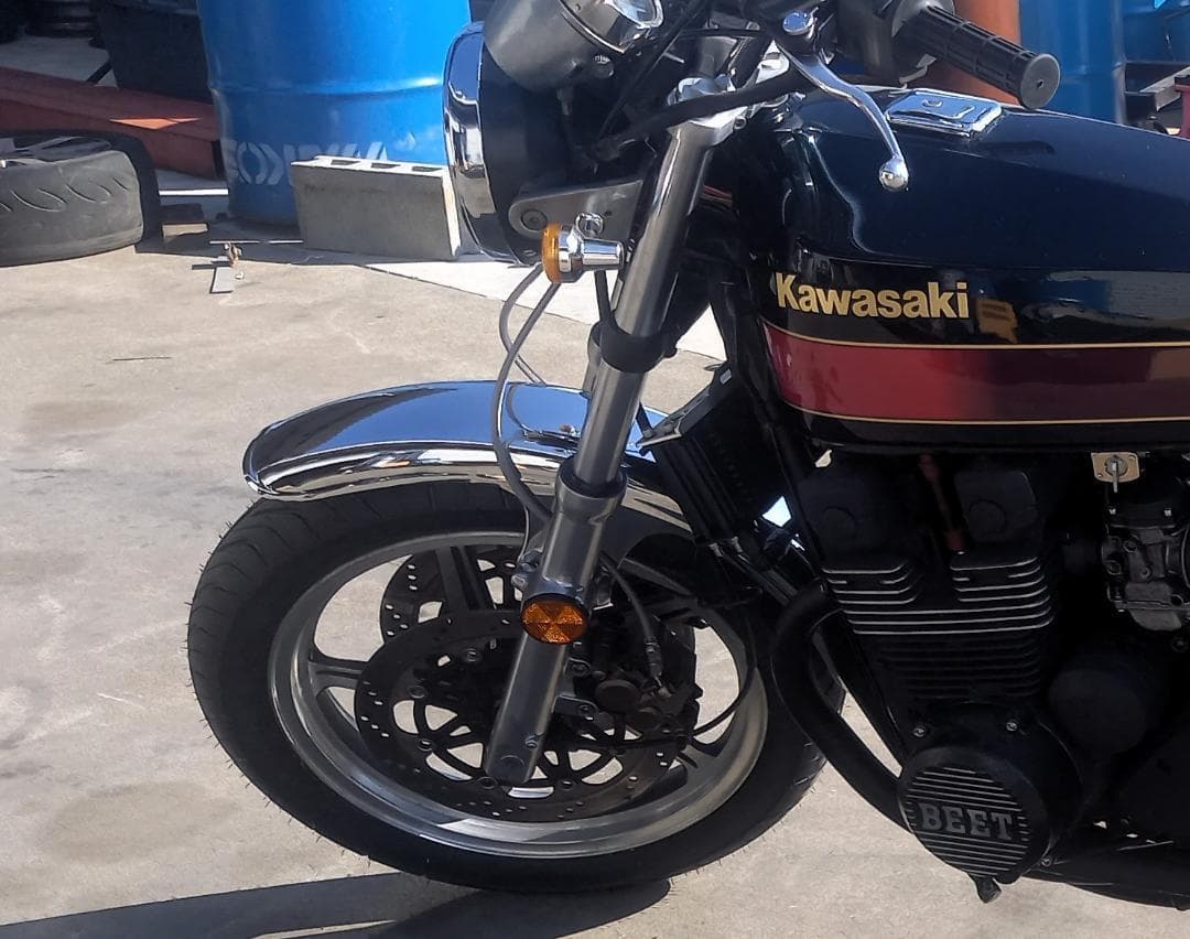 鉄　フロントフェンダー　Ｚ仕様/メッキ　ゼファー400 汎用 ゼファーχ