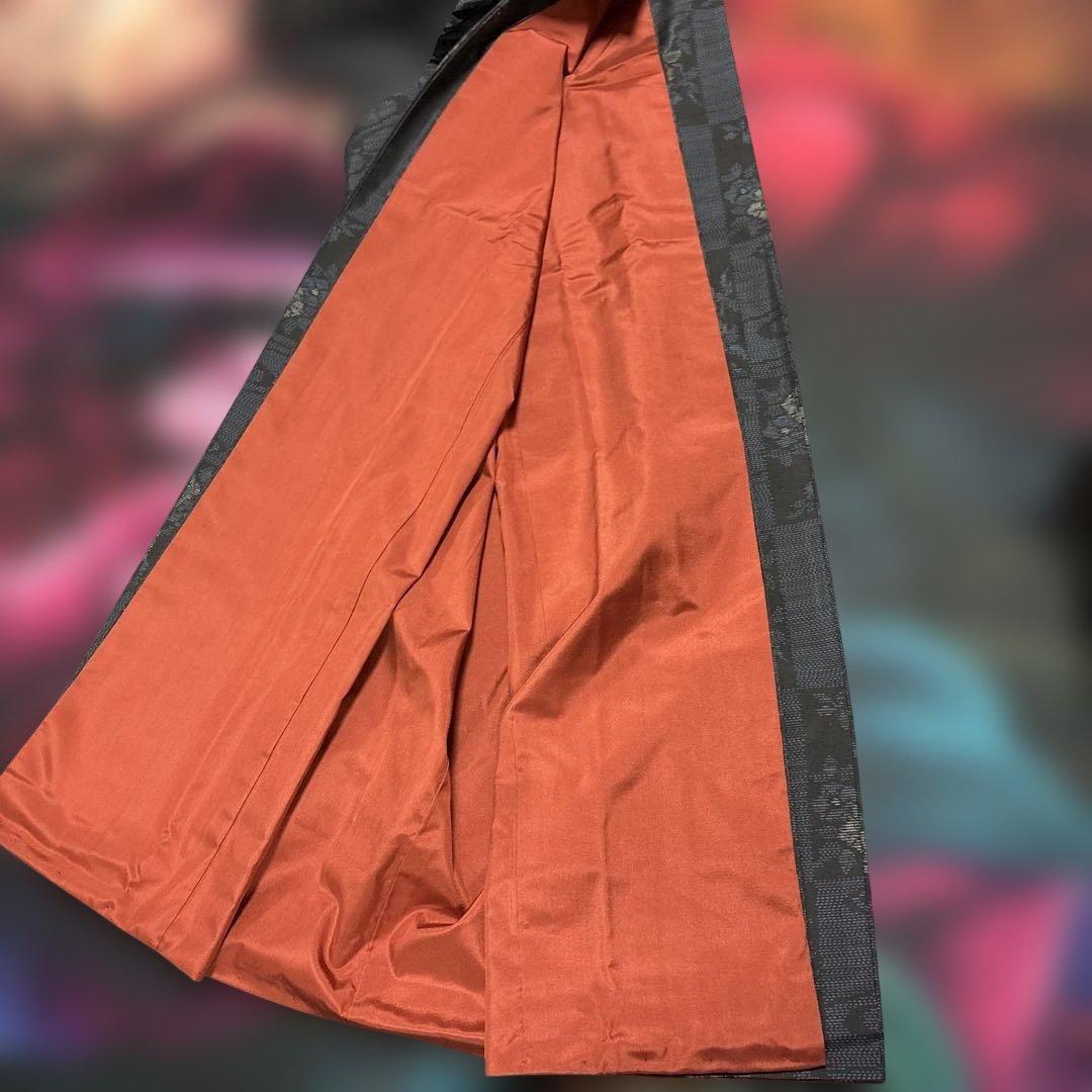 【未使用・しつけ付】本場大島紬 紺色 高級正絹 着物 証紙あり