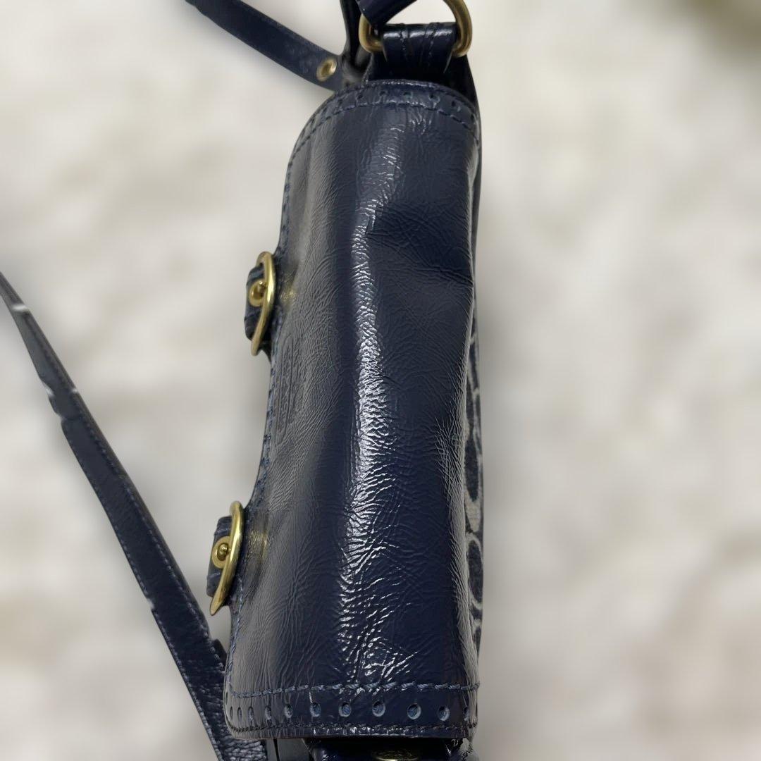 美品 コーチ ショルダーバッグ デニム シグネチャー ソーホー 12534