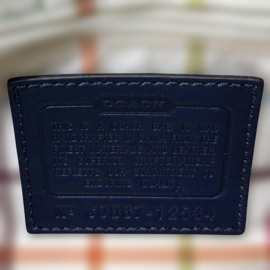 美品 コーチ ショルダーバッグ デニム シグネチャー ソーホー 12534