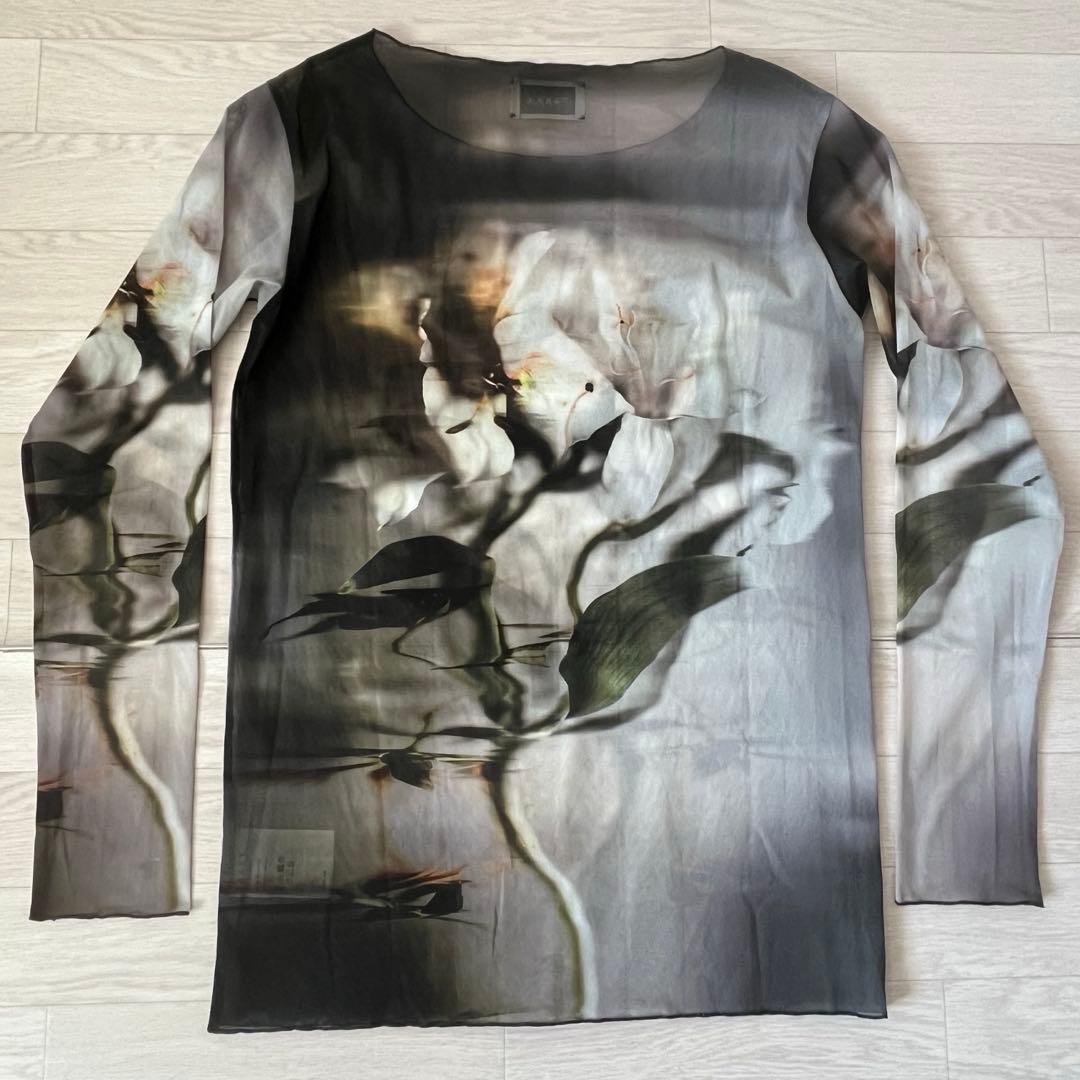 TAAKK 21SS TAAKK tulle tee 花柄 長袖 カットソー 1