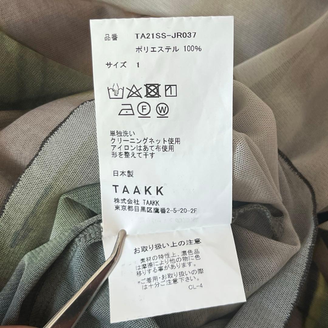 TAAKK 21SS TAAKK tulle tee 花柄 長袖 カットソー 1