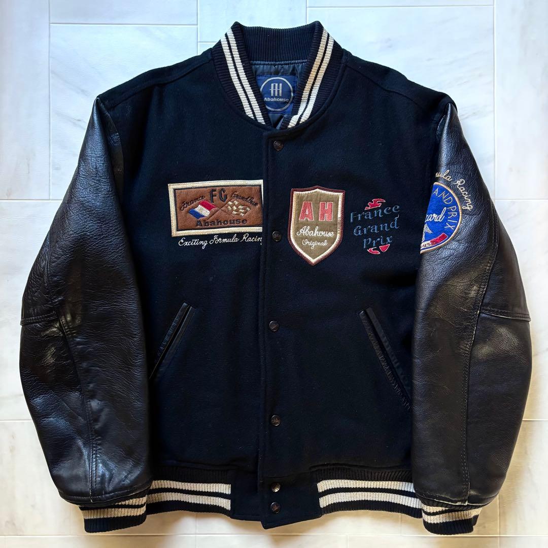【日本製】 オールドアバハウス スタジャン F-1 フランスGP フリーサイズ