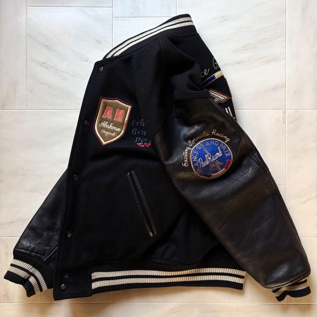 【日本製】 オールドアバハウス スタジャン F-1 フランスGP フリーサイズ