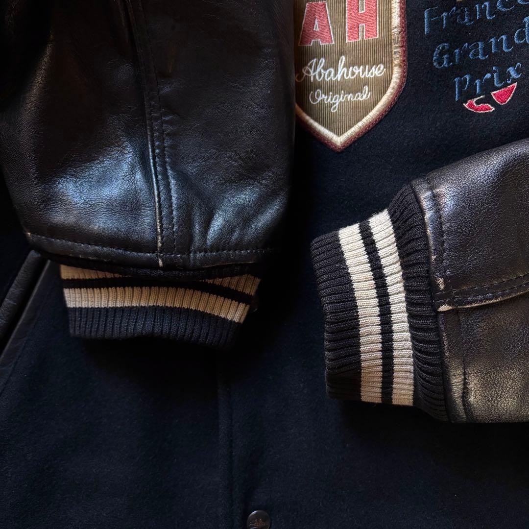 【日本製】 オールドアバハウス スタジャン F-1 フランスGP フリーサイズ