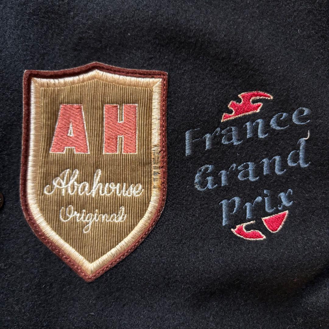 【日本製】 オールドアバハウス スタジャン F-1 フランスGP フリーサイズ