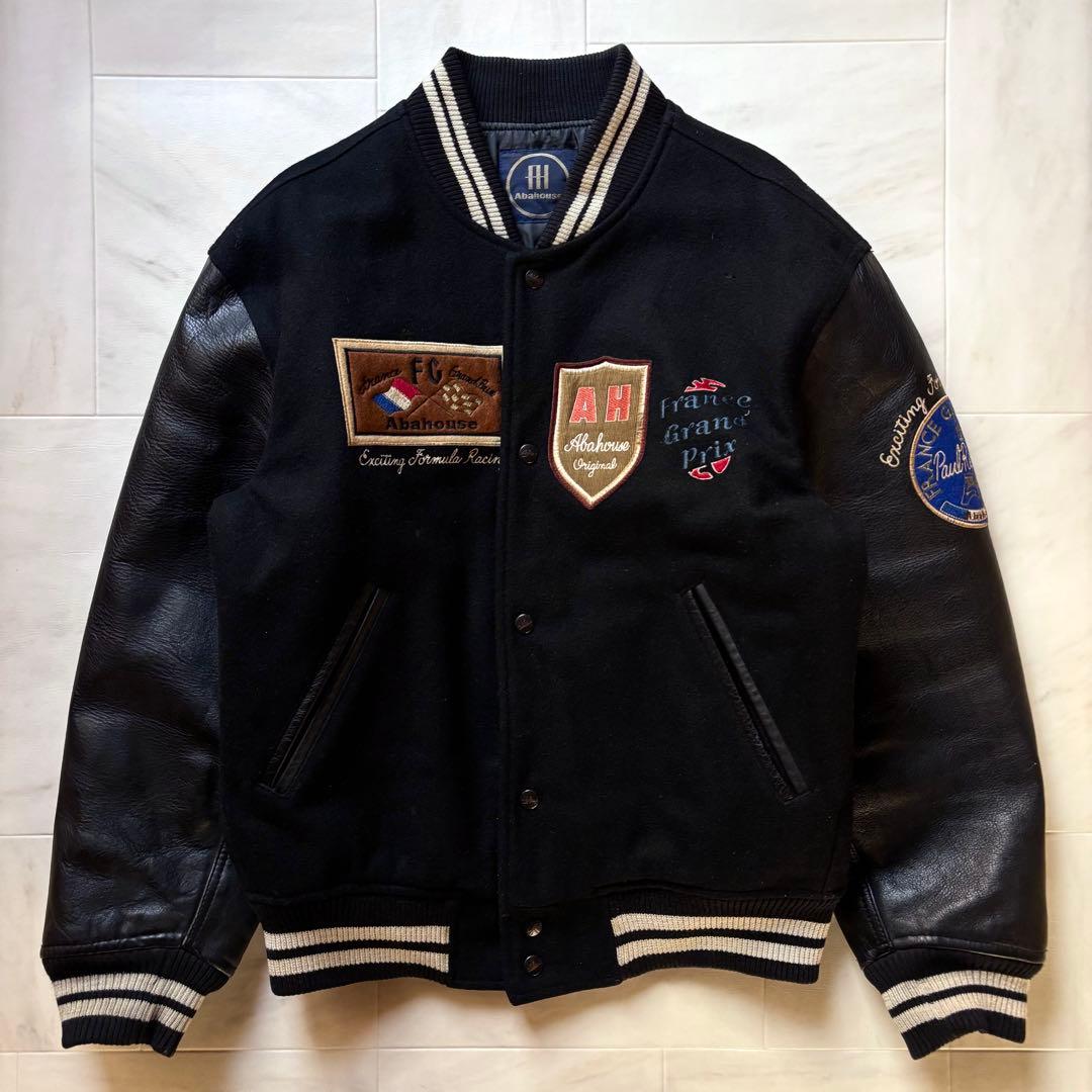 【日本製】 オールドアバハウス スタジャン F-1 フランスGP フリーサイズ