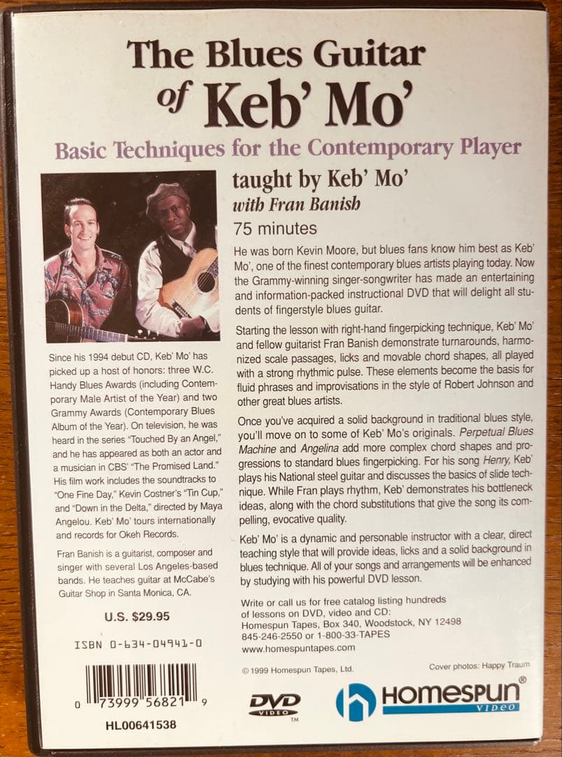 The Blues Guitar of Keb' Mo' 教則DVD 貴重