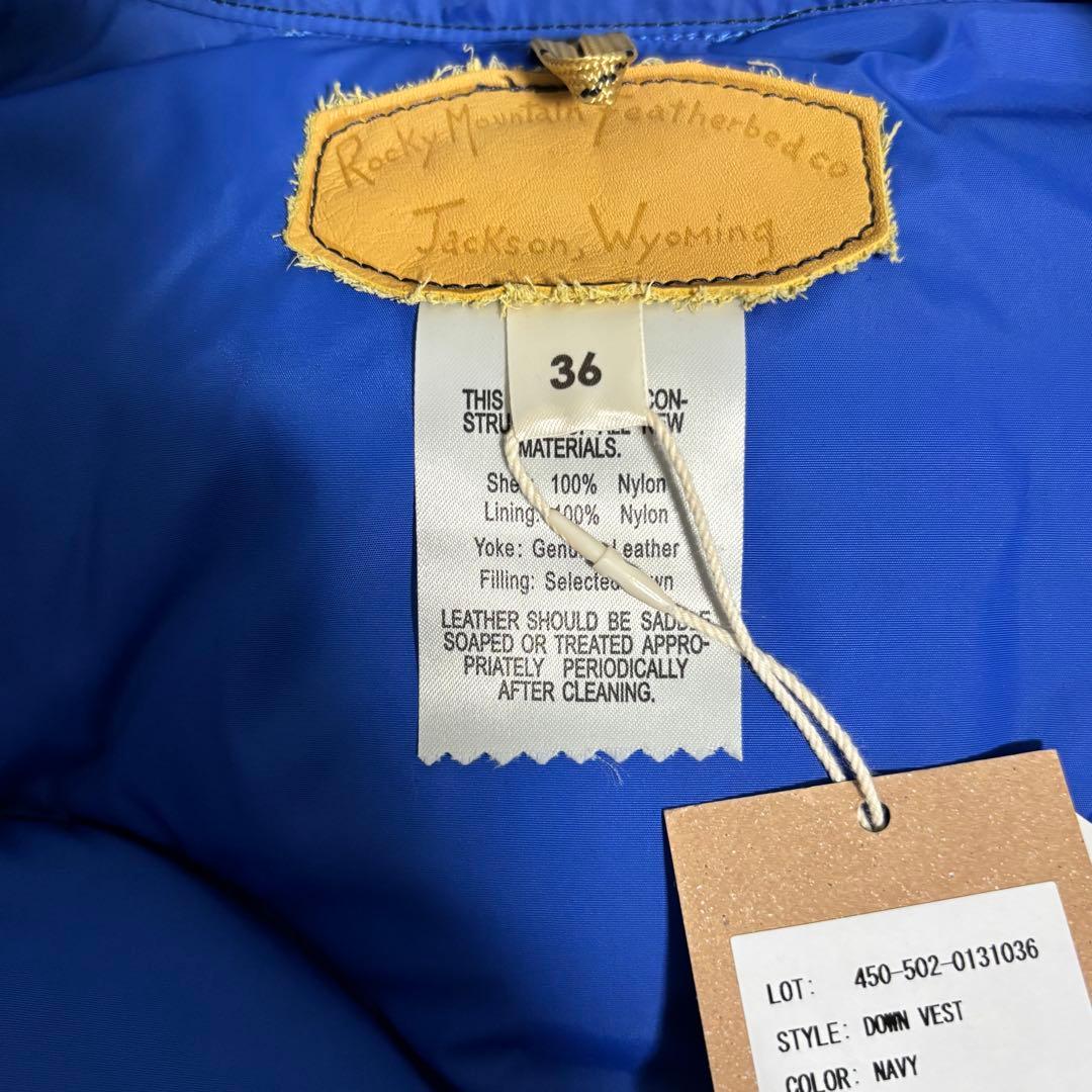 タグ付き未使用　Rocky Mountain featherbed ダウンベスト