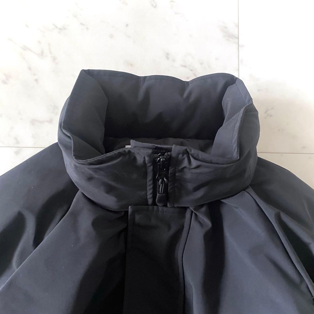 スローブイエナ ポリエステルタッサー中綿モンスターパーカーブルゾン ブラック