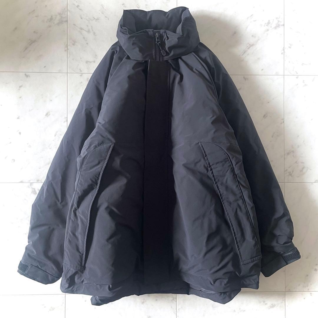 スローブイエナ ポリエステルタッサー中綿モンスターパーカーブルゾン ブラック