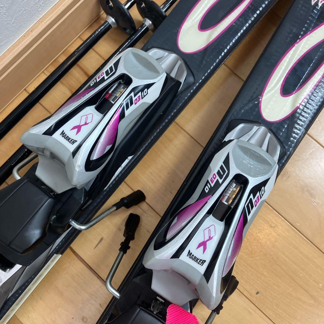 スキーセット　NORDICA 143cm n10 セット　ノルディカ　レディース