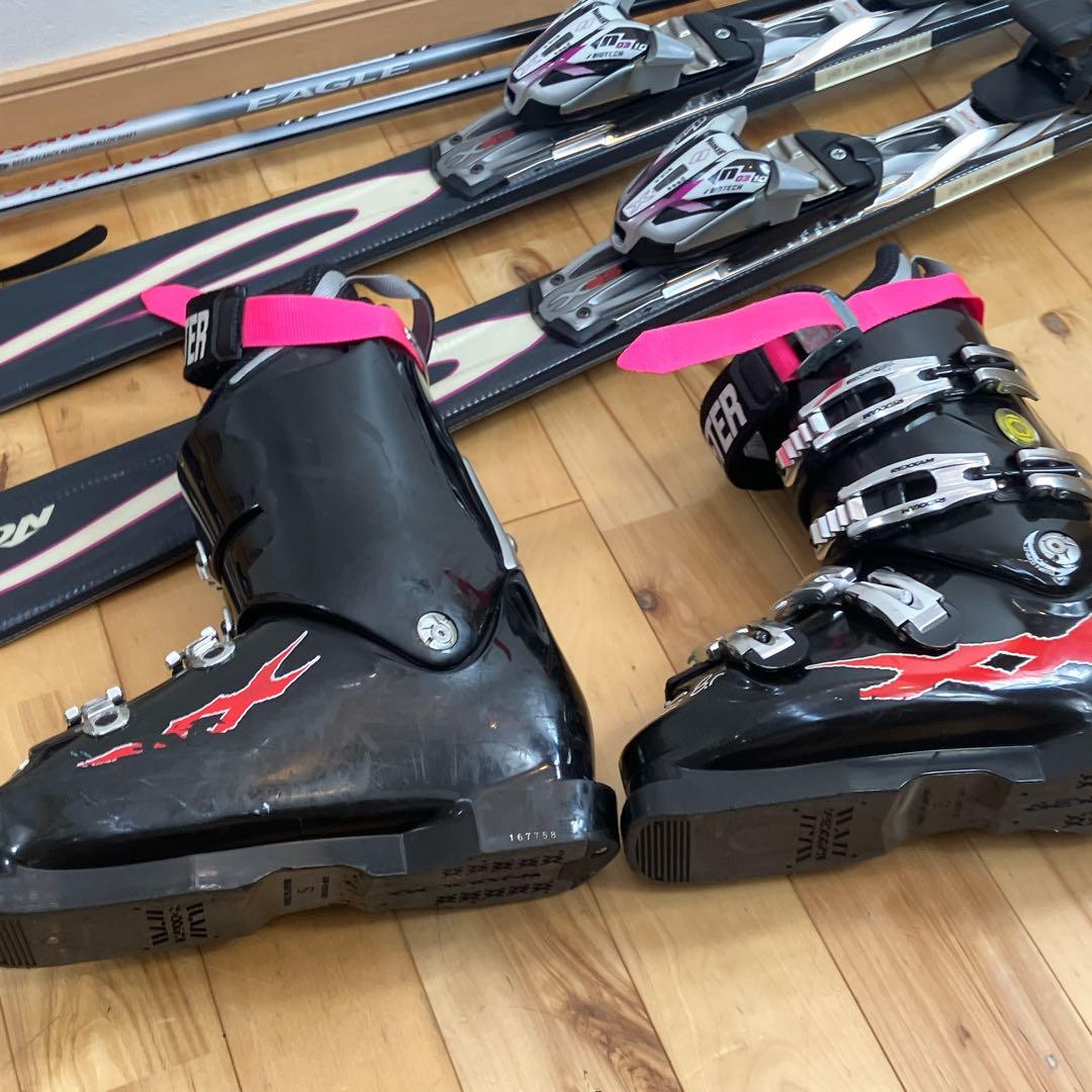 スキーセット　NORDICA 143cm n10 セット　ノルディカ　レディース