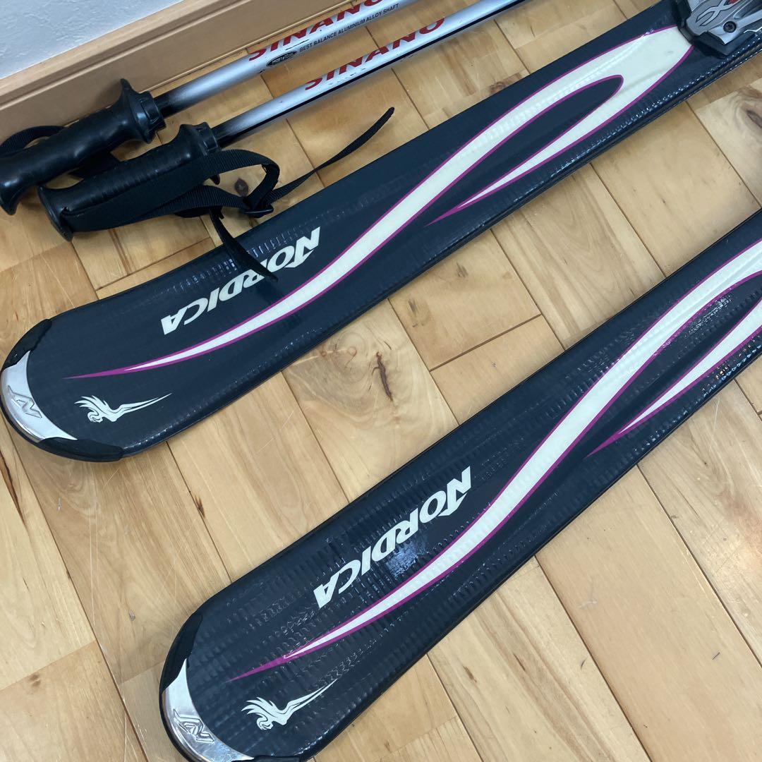 スキーセット　NORDICA 143cm n10 セット　ノルディカ　レディース