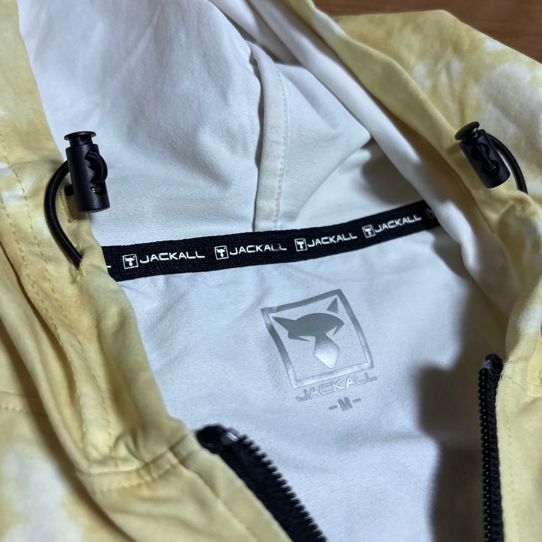 ジャッカル ハイドライ サマーフーディ ジップアップ イエロー M